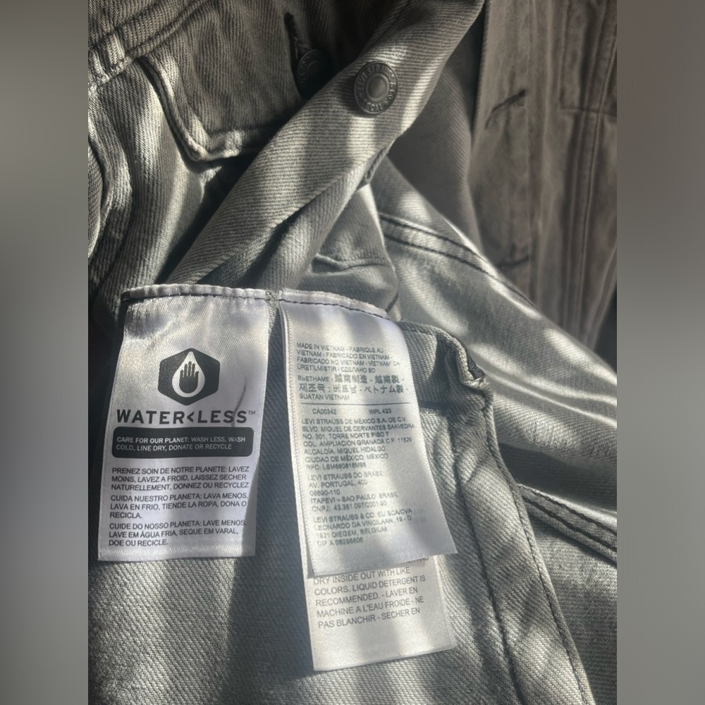 Levi’s Denim Trucker Jacket (Grey) - Picture 4 of 7